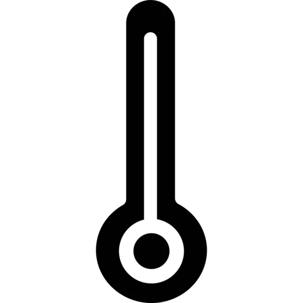 Minimalista Vektor Illusztráció Hőmérő Ikon — Stock Vector