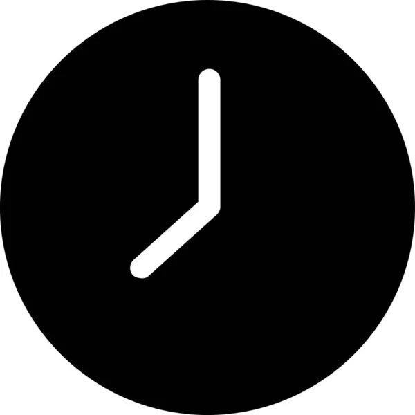 Ilustración Vectorial Minimalista Del Icono Del Reloj — Vector de stock