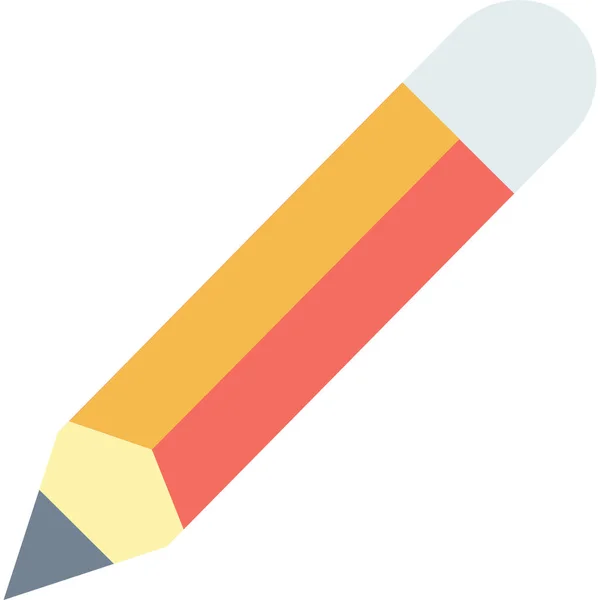 Minimalistische Vektorillustration Bleistift Symbol — Stockvektor