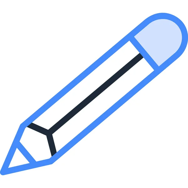 Minimalistische Vektorillustration Bleistift Symbol — Stockvektor