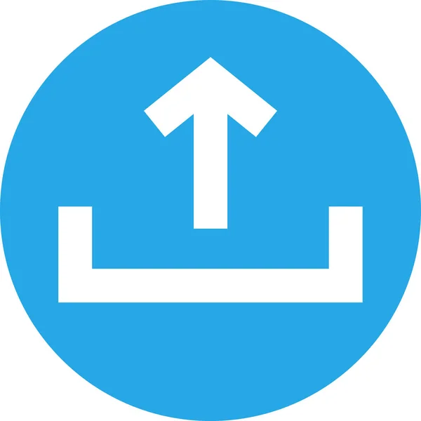 Icona Vettoriale Minimalista Del Simbolo Upload — Vettoriale Stock