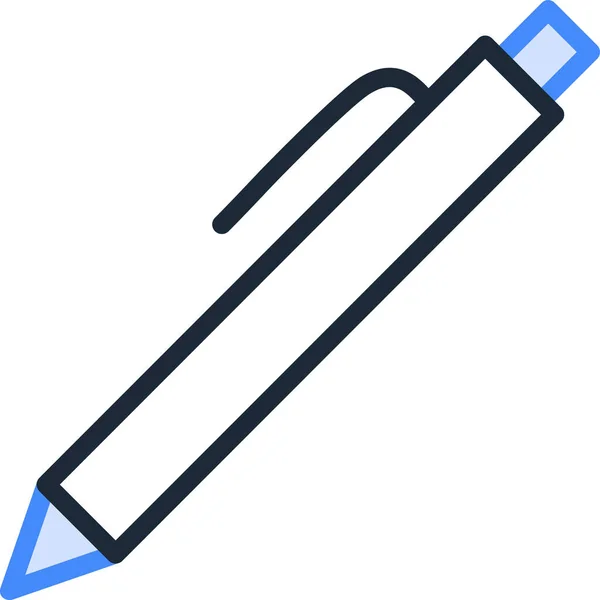 Minimalistische Stijl Vector Icoon Van Pen — Stockvector