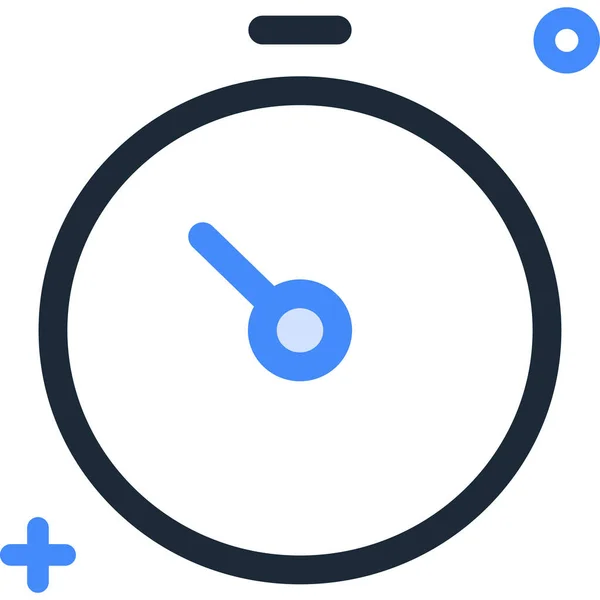 Minimalistisk Vektor Ikon Timer Klocka — Stock vektor