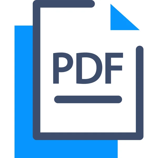 Icono Vectorial Minimalista Del Archivo Pdf — Archivo Imágenes Vectoriales