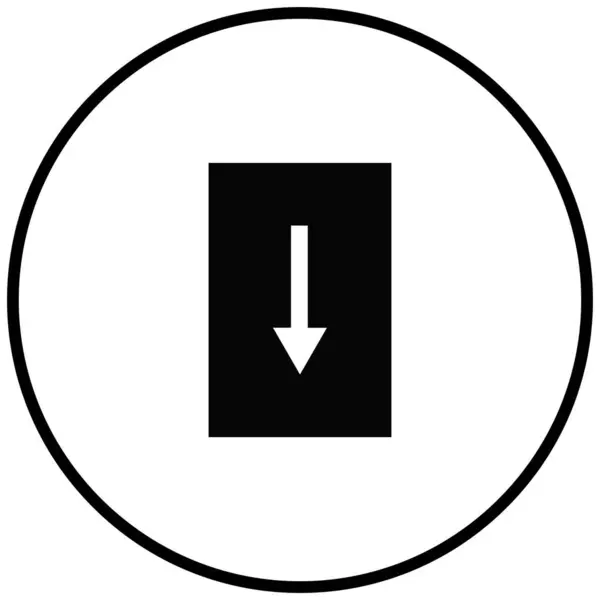 Black Minimalistic Vector Icon Arrow — Stock Vector