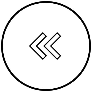 sol okların siyah minimalist vektör simgesi