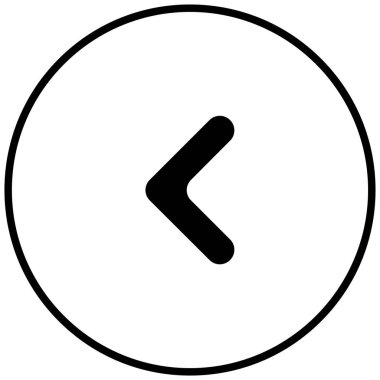 sol okun siyah minimalist vektör simgesi