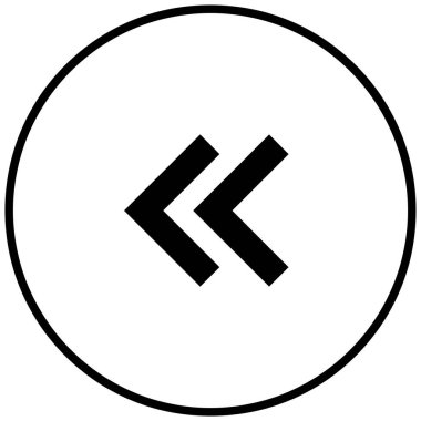 sol okların siyah minimalist vektör simgesi