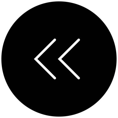 sol okların siyah minimalist vektör simgesi