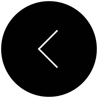 sol okun siyah minimalist vektör simgesi