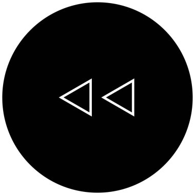 sol okların siyah minimalist vektör simgesi