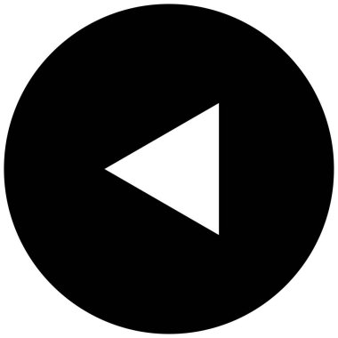 sol okun siyah minimalist vektör simgesi