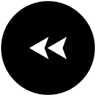 sol okların siyah minimalist vektör simgesi