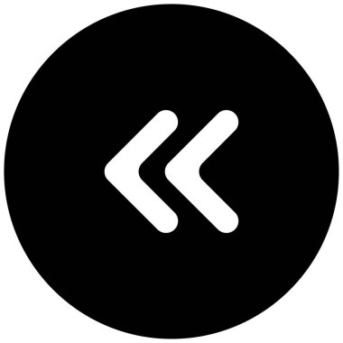 sol okların siyah minimalist vektör simgesi