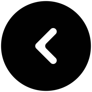 sol okun siyah minimalist vektör simgesi