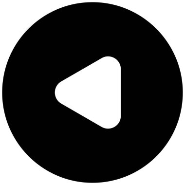 sol okun siyah minimalist vektör simgesi