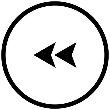 sol okların siyah minimalist vektör simgesi