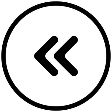 sol okların siyah minimalist vektör simgesi