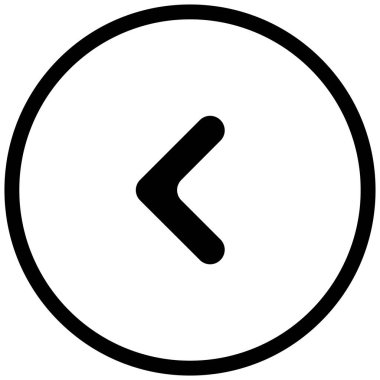 sol okun siyah minimalist vektör simgesi