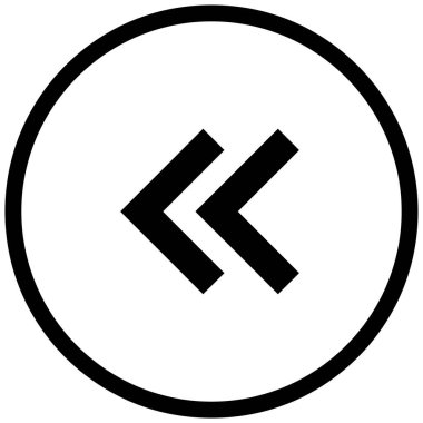 sol okların siyah minimalist vektör simgesi