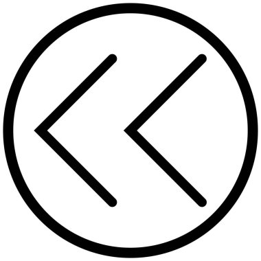 sol okların siyah minimalist vektör simgesi