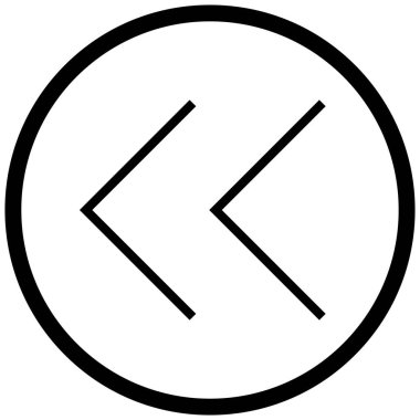 sol okların siyah minimalist vektör simgesi