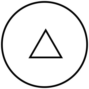 yukarı okun siyah minimalist vektör simgesi