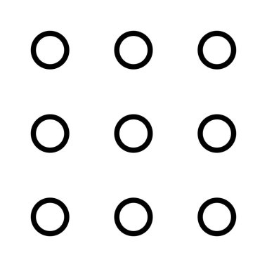 telefon tuşlarının siyah minimalist vektör simgesi