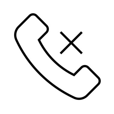 durağan telefonun siyah minimalist vektör simgesi