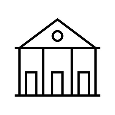 benzin istasyonunun siyah minimalist vektör simgesi