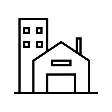 inşa etmenin siyah minimalist vektör simgesi