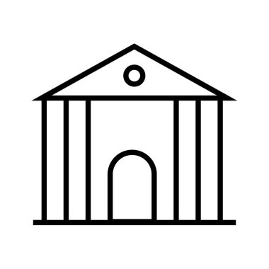 inşa etmenin siyah minimalist vektör simgesi