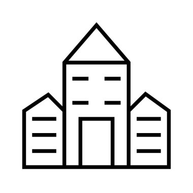 inşa etmenin siyah minimalist vektör simgesi