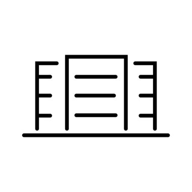 inşa etmenin siyah minimalist vektör simgesi