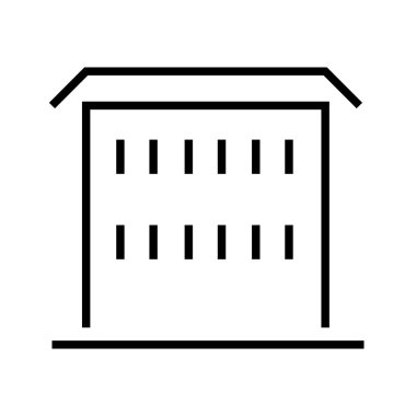 inşa etmenin siyah minimalist vektör simgesi