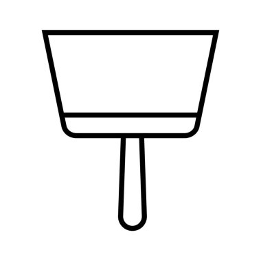 spatula siyah minimalist vektör simgesi