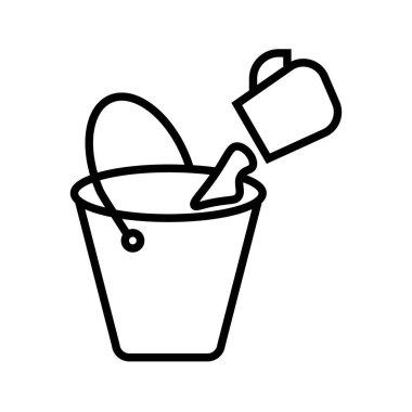 fincandan kovaya sıçrayan sıvının minimalist vektör simgesi