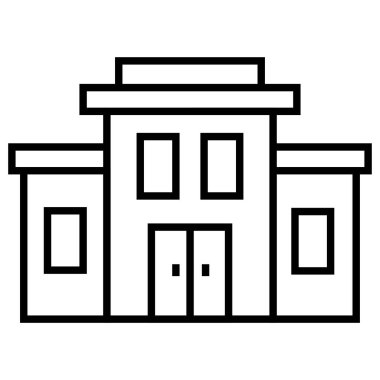 inşa etmenin siyah minimalist vektör simgesi