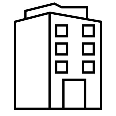 inşa etmenin siyah minimalist vektör simgesi