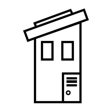 inşa etmenin siyah minimalist vektör simgesi