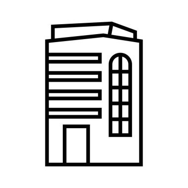 inşa etmenin siyah minimalist vektör simgesi