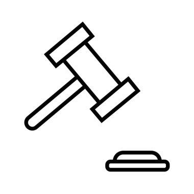 Tokmağın siyah minimalist vektör simgesi