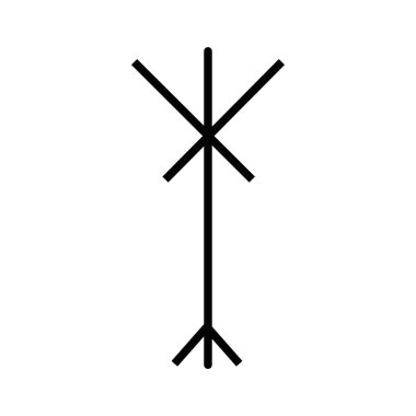 elbise askısının siyah minimalist vektör simgesi