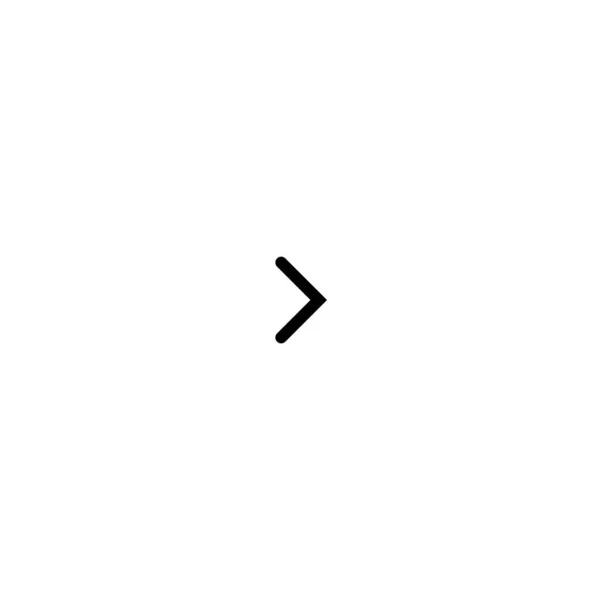 Schwarzes Minimalistisches Vektorsymbol Des Rechten Pfeils — Stockvektor