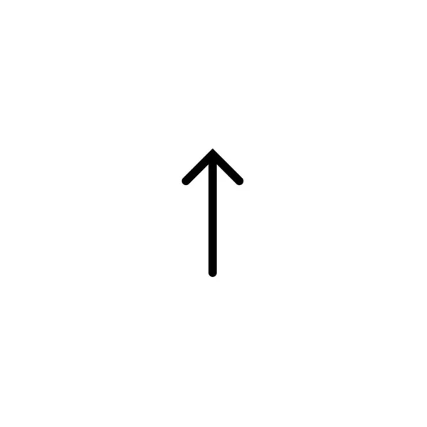 Black Minimalistic Vector Icon Arrow — Stock Vector