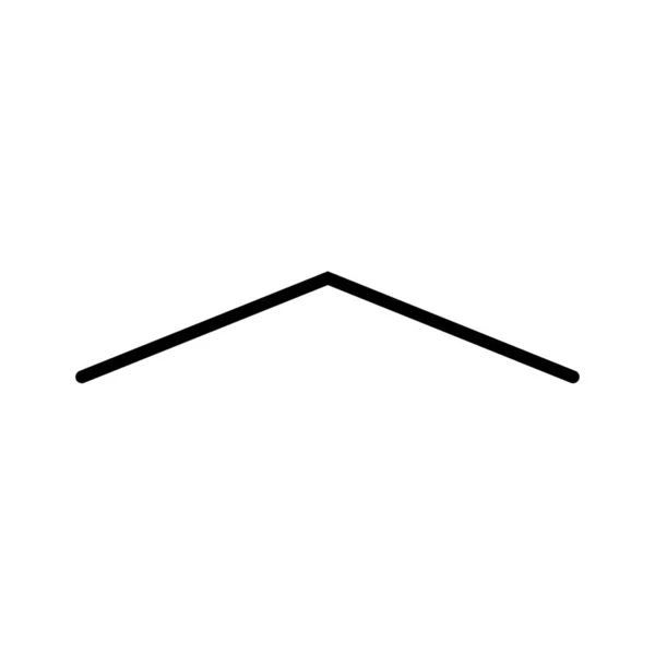 Minimalistische Vektor Ikone Des Aufwärtspfeils — Stockvektor