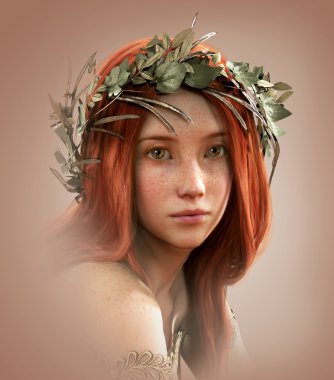 Ne zaman genç bir kızdı, 3d Cg Morgause,