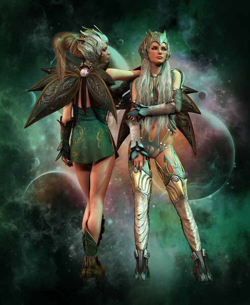 metal guardians of outer space, 3d CG