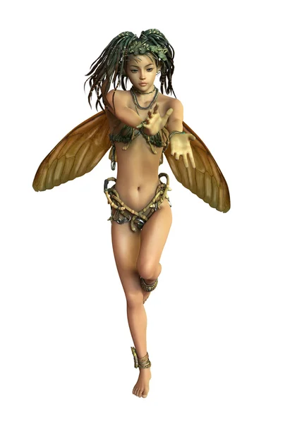 Fairy with Dreadlocks, 3d CG CA — Stock Photo, Image