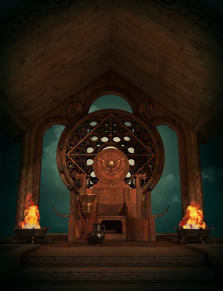 The Throne of Teutates, 3d CG — Stock Photo, Image